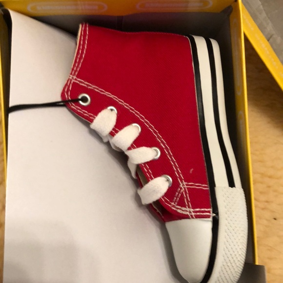 New! Kid Connection RED high tops - Picture 2 of 6